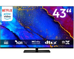 MEDION 108 cm (43") TV (Google TV, 4K, Dolby Vision HDR, Netflix, Prime Video, Disney+, Dolby Atmos, DTS X, Smart TV, PVR, Bluetooth, MD 843400)