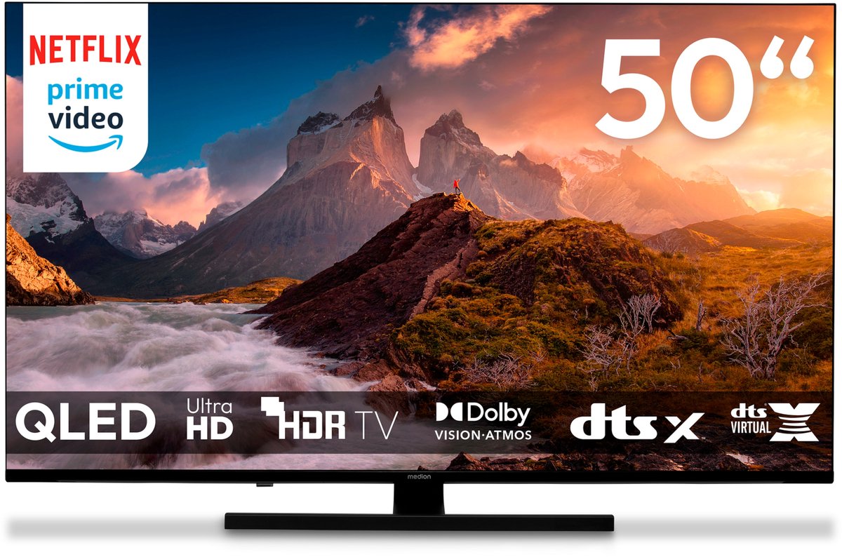 MEDION TV 125,7 cm (50 inch) QLED (Google TV, 4K, Dolby - MEDION - €299,95