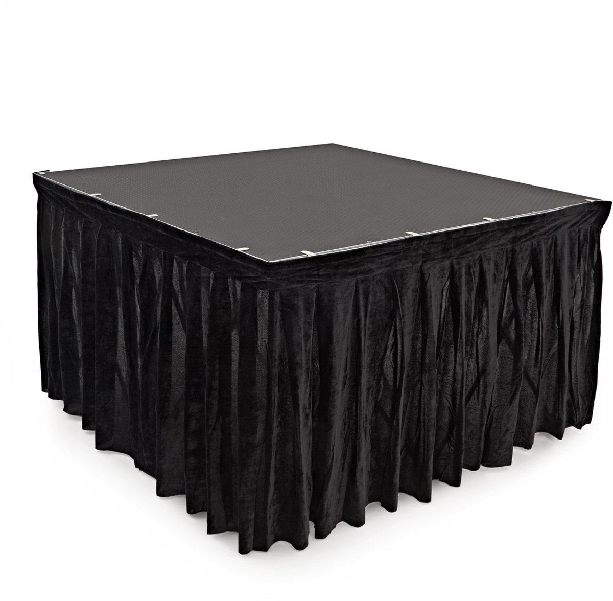 60 x 200 cm Podium Valance van Gear4music