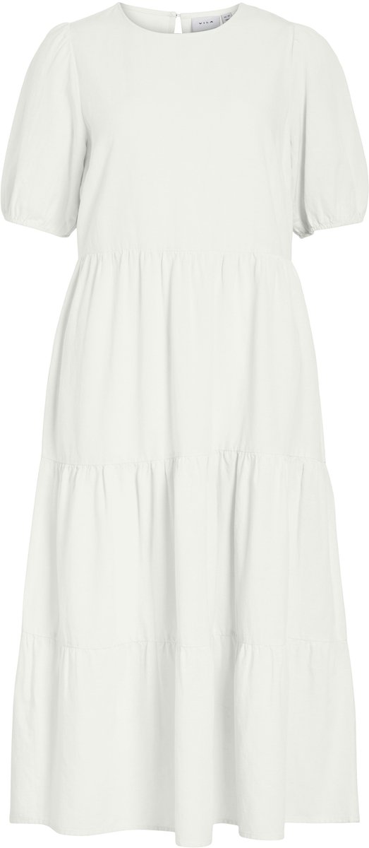 VILA - VIPRISILLA 2/4 O-NECK MIDI DRESS/VOL/R - Dames - Mini jurken