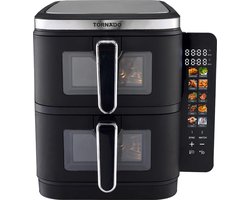 Tornado TFN-A2811TBRAX - Airfreyer - Dubbel 11l - 2800W - Heteluchtfriteuse - Zwart