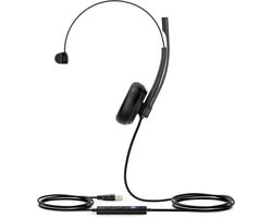 Headphones with Microphone Yealink YEA_UH34-MONO-T Black