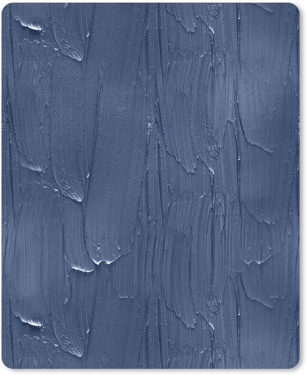Muismat 19x23 cm - Mousepad Verf - Patronen - Blauw - Muismatten