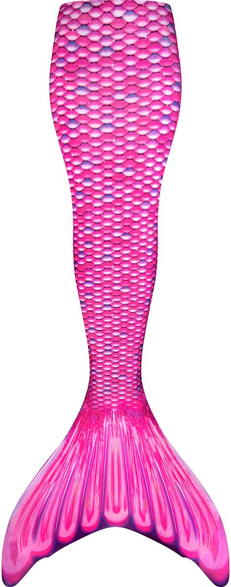 Zeemeerminstaart voor kinderen maat 8 (122-134) - Fin Fun Malibu Pink set met monovin met voetvakjes