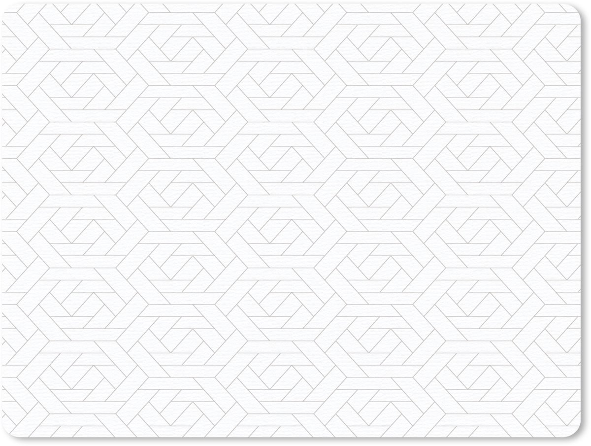 Muismat 23x19 cm - Mousepad Grafisch - Patroon - Modern - Tegels - Muismatten