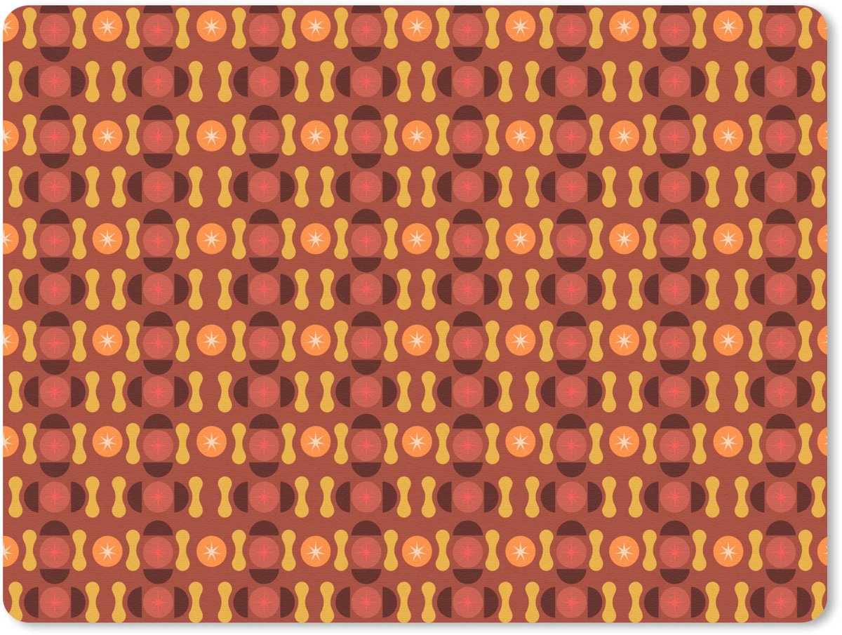 Muismat 23x19 cm - Mousepad Retro - Disco - Hippie - Muismatten