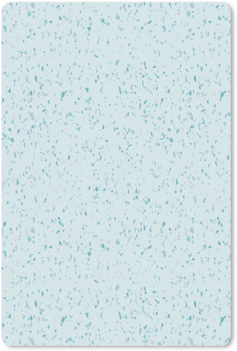 Muismat 18x27 cm - Mousepad Terrazzo - Patroon - Kleurrijk - Baby Blauw - Muismatten