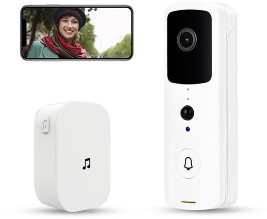 Smarthome Video Deurbel V3.1 - WIT video beelden op SD - Smarthome - €69,89