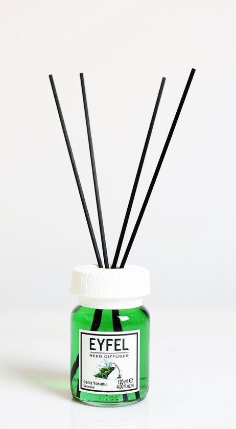 EYFEL - REED DIFFUSER - GEURSTOKJES - HUISPARFUM - SEAWEED - 120ML