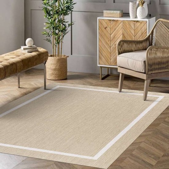 Storesdeco Premium vinyl vloerkleed, wasbaar, antislip en slijtvast - rechthoek Wit 80x150 cm — afbeelding 3