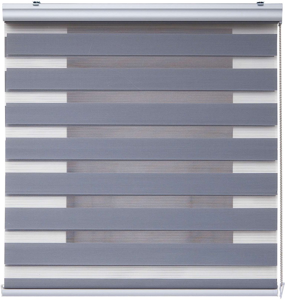 Storesdeco Premium Duo rolgrodijn aluminium afwerking Grijs, 160x250 cm Grey