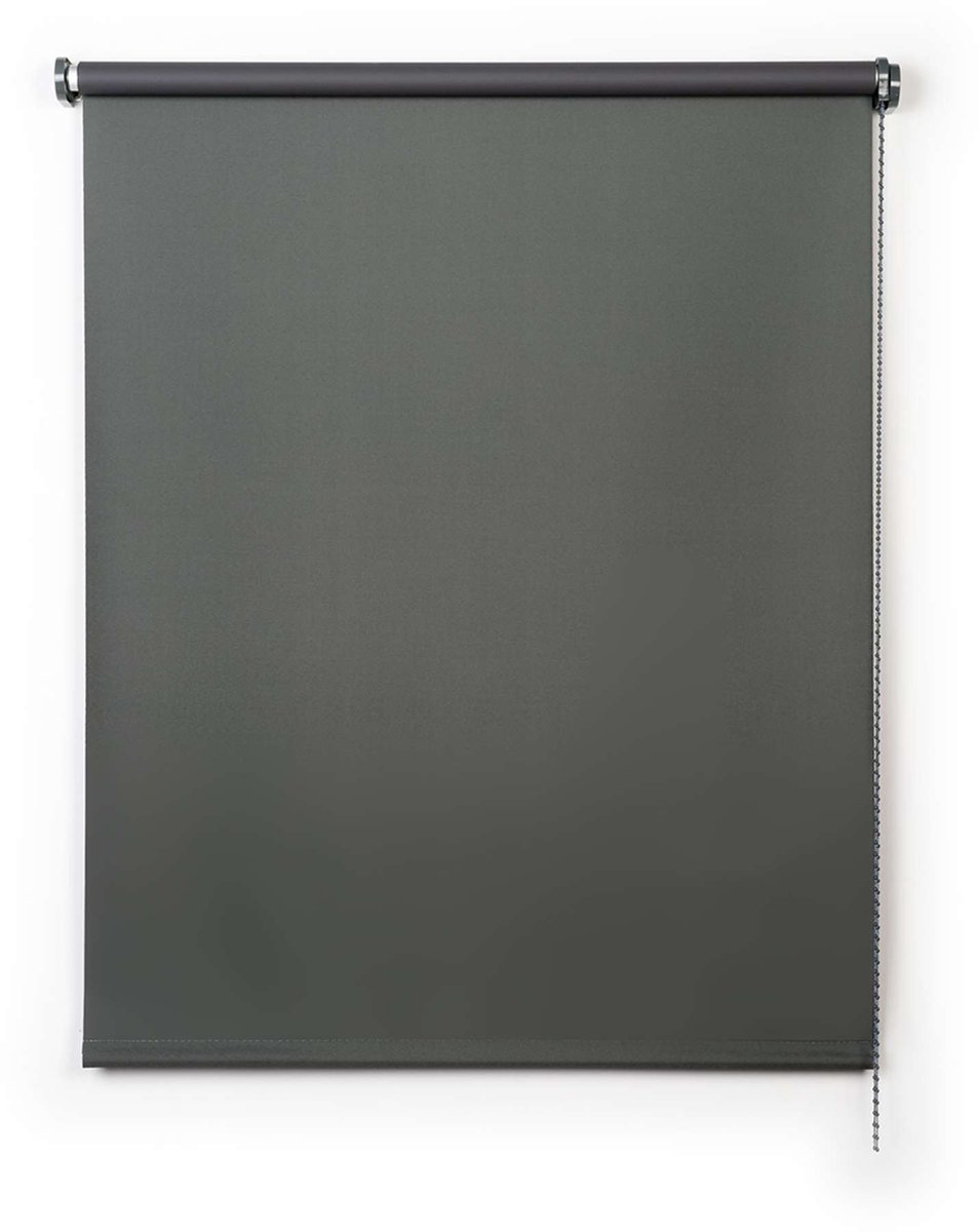 Storesdeco - Opaco rolgordijn, Blackout rolgordijnen Grijs Groen 180x250 cm