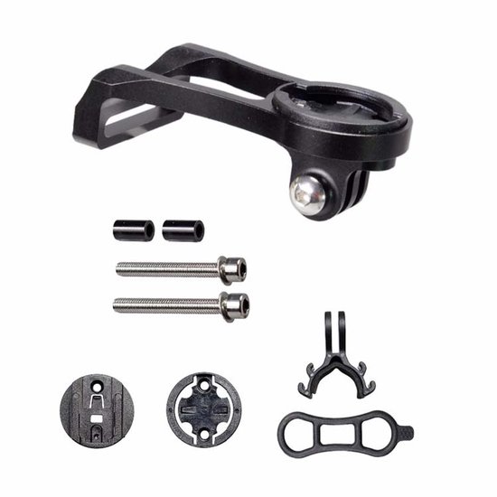 Fiets Computer Mount Houder Stuur Extension Adapter Garmin Zwart — afbeelding 5