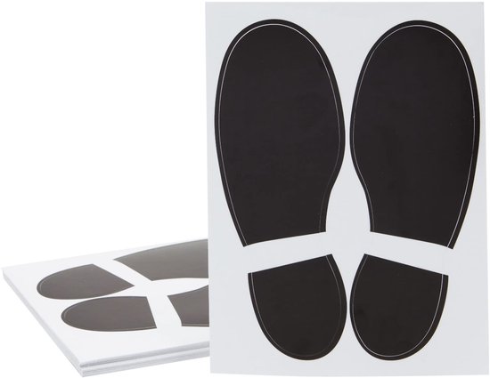 32 paires d'autocollants empreintes de pas pour salle de classe - Autocollants faciles à décoller et à coller pour le sol de la salle de classe - Autocollants empreintes de pas pour couloirs, studios de danse et fêtes (20,3 x 15 x 20,3 cm)