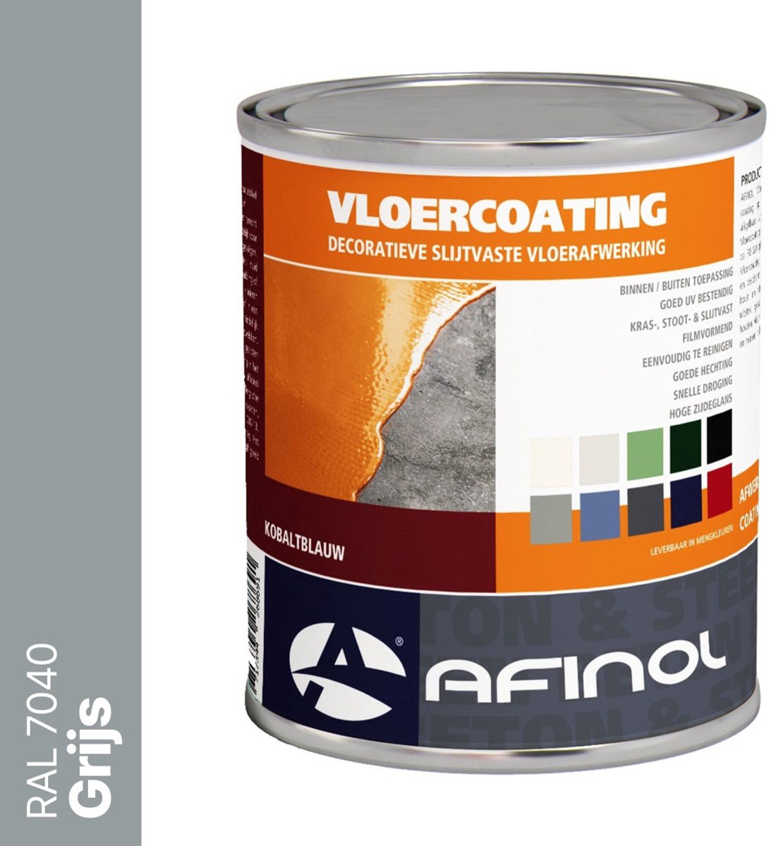 Afinol Vloercoating Grijs (RAL 7040) 750 ml