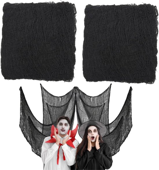 0,9 x 10,16 m Halloween decoratie gaas griezelige stof - kaasdoek
