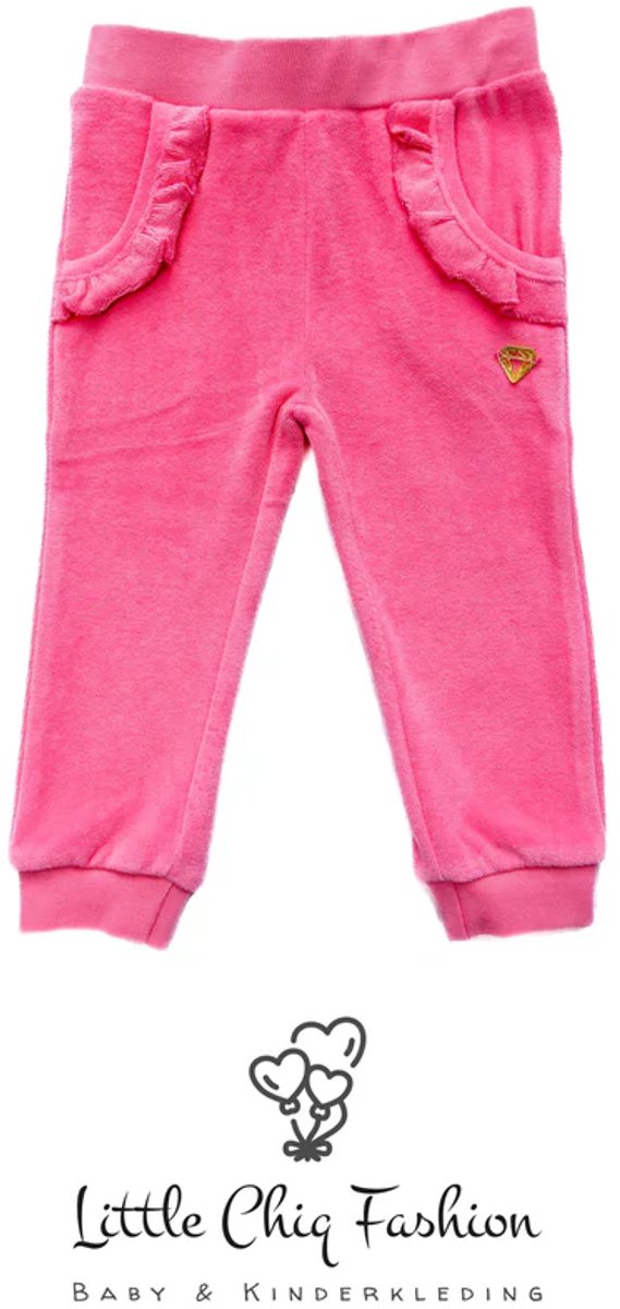 Little Chiq Baby Jogger Fel Rosé – Velvet Touch met Ruffles – Exclusief Comfort
