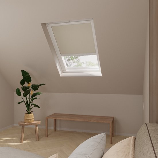 Store enrouleur Trend Radeco® pour fenêtre de toit - Occultant - Sable - pour Velux : M04/304/1