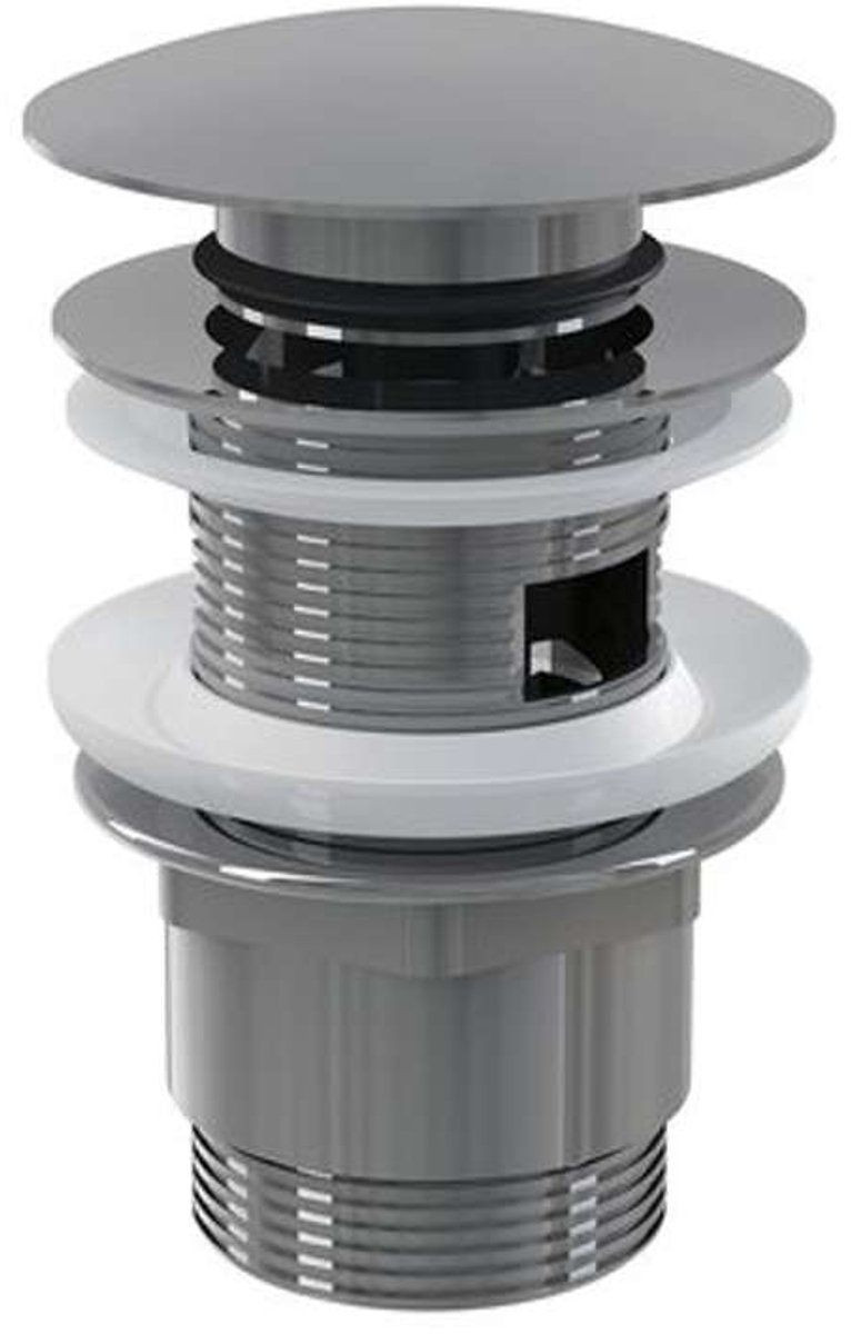Ravak Afvoersystemen - Afsluitbare afvoerplug, ClickClack, metaal X01437