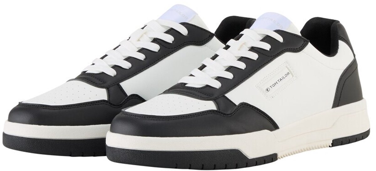 Tom Tailor - Sneakers met colourblocking - Maat 41 - black-white