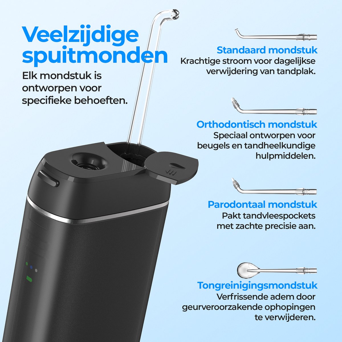 Inventex Waterflosser - Monddouche - 5.3 inch thumbnail 3
