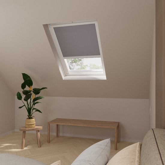 Store à enrouleur Skylight Trend Blackout Light Grey pour Velux: MK04