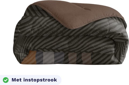 Zelesta Groovebed 2-in-1 Dekbed - Wasbaar Hypoallergeen Teddystof - Anthracite, 240x200 Cm