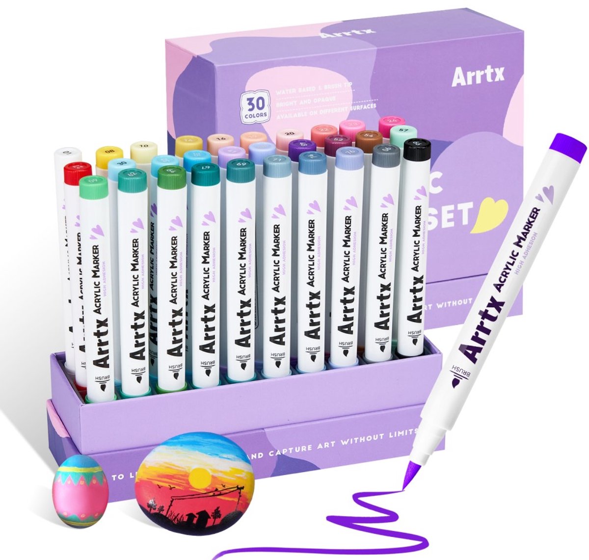 Arrtx ALP Alcohol based Art markers Fine & chisel – set van 80 | Be Creative Shop
