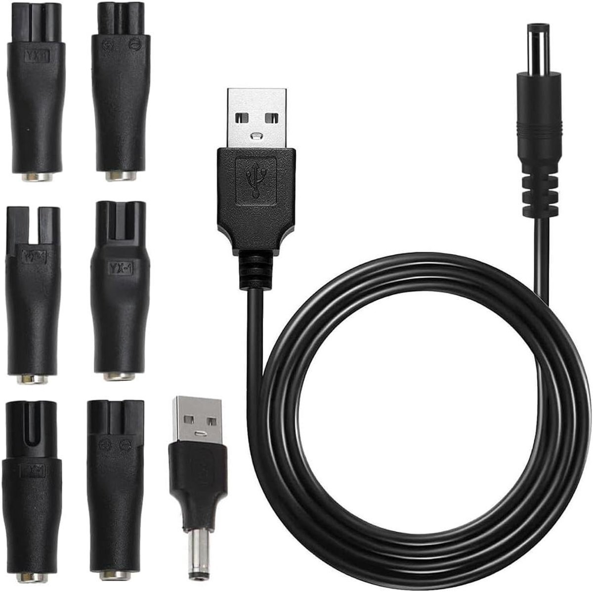 Allecto Plus - Oplaadset voor elektrisch scheerapparaat en tondeuse - HQ8505, MG5750 - Set van 7 opladers - Heren - Baardtrimmer - Tondeuse opladen