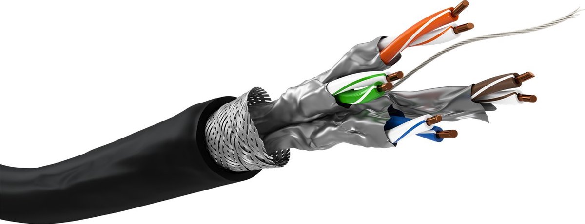CAT7 buitenkabel - 305 m - 100% koper - Netwerkkabel - Computerkabel - Kabel