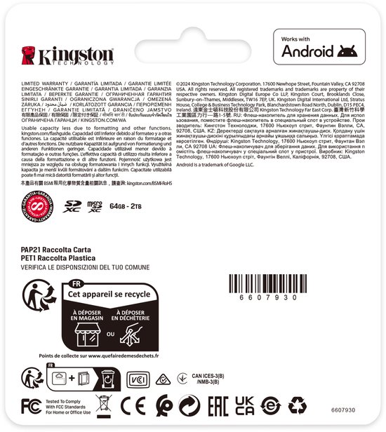 Kingston Technology 512GB SDXC Canvas Select Plus Gen3 150MB/s C10 UHS-I U3 V30 van Kingston — afbeelding 5
