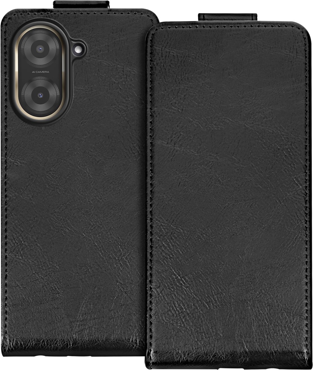 Avizar Verticale fliphoes Geschikt voor Xiaomi Redmi A5 Kaarthouder, Zwart