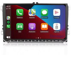 Carplay autoradio voor Volkswagen Polo T5 Passat Tiguan Touran Golf 5 6 | 2003 t/m 2020 | 9 INCH | Draadloos Apple Carplay en Android Auto | 2GB + 32GB | 4-Core | Denago | 2025 model Bluetooth & Wifi