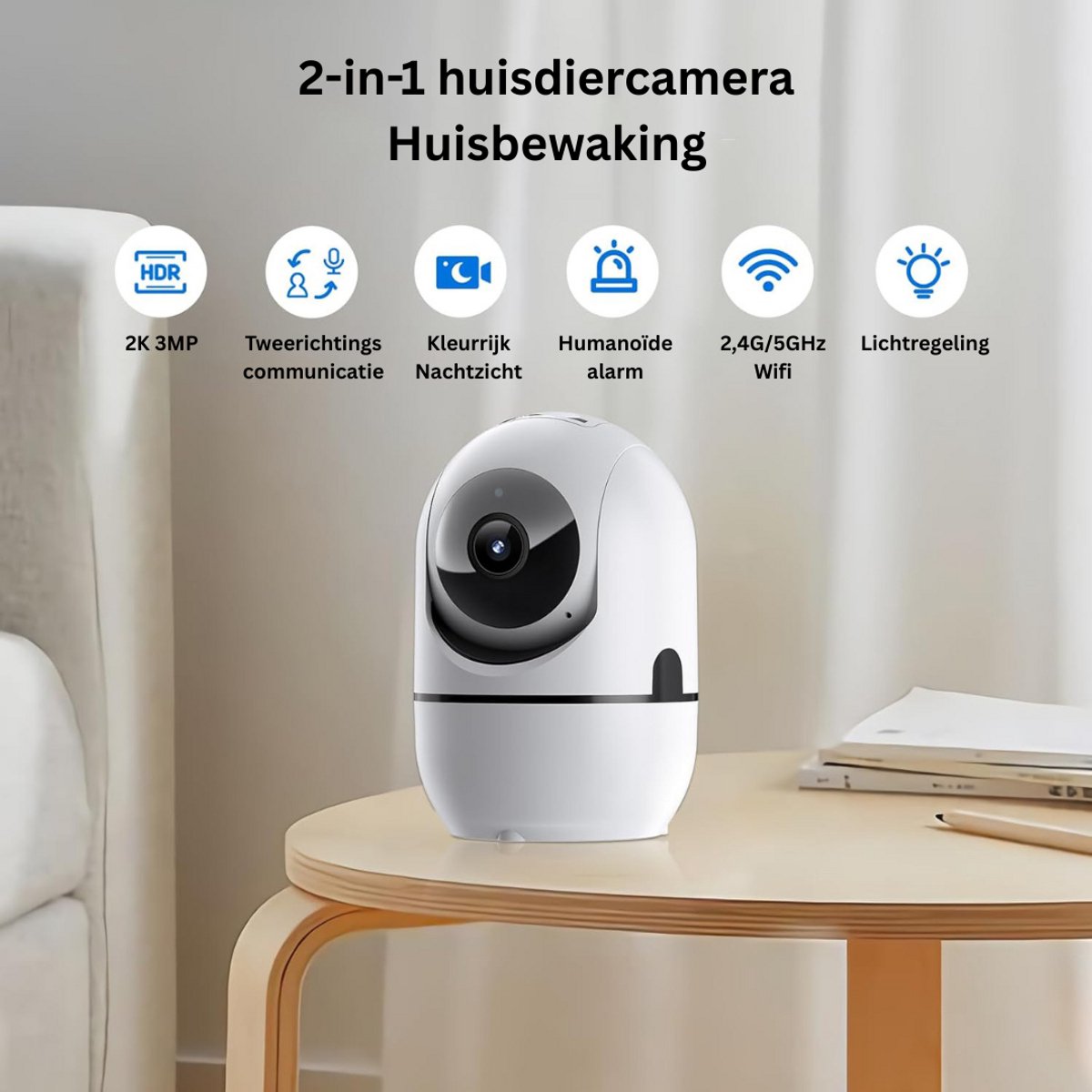 Deurbellen met Camera Draadloze Video Deurbel Full HD - afbeelding 2