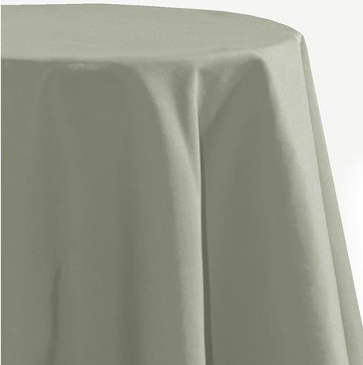 Stof Textiles Tafelkleed rond - D180 cm - mintgroen - Eettafel tafellakens - polyester stof - tafel dekken - nette afwerking