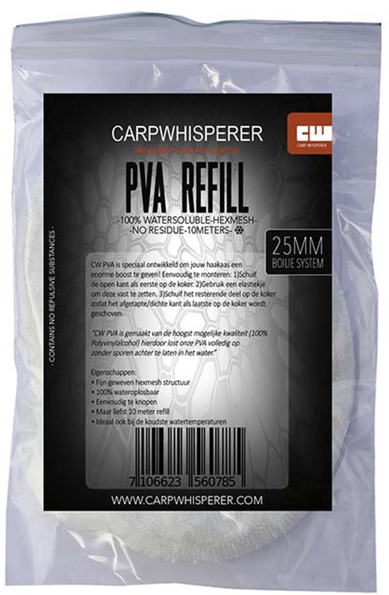 Carp Whisperer - Boilie funnelweb PVA refill - 10m