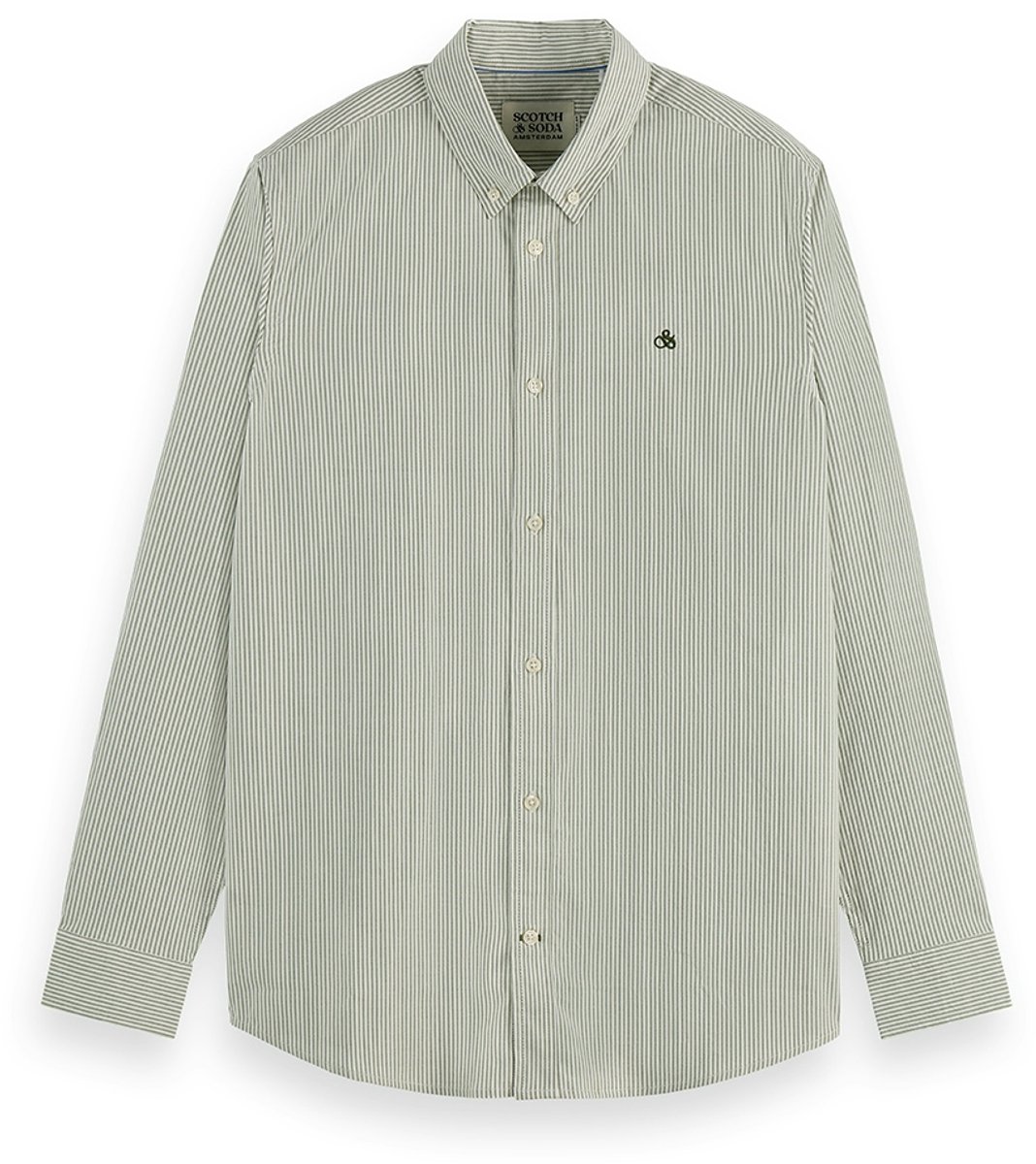 Scotch & Soda Seasonal Core Striped Oxford Regular-Fit Shirt
