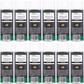 12x ovenverfspray zwart mat