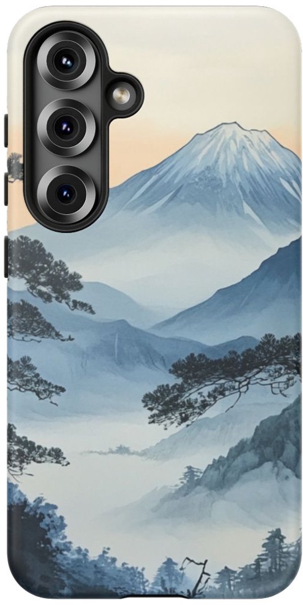 Traditioneel Japanse Berglandschap – Telefoonhoesje Geschikt voor Galaxy S25