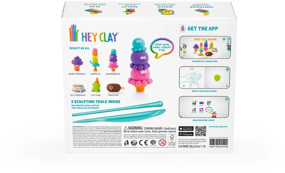 Hey Clay Nice Ice Cream Set van 15 potjes — afbeelding 4