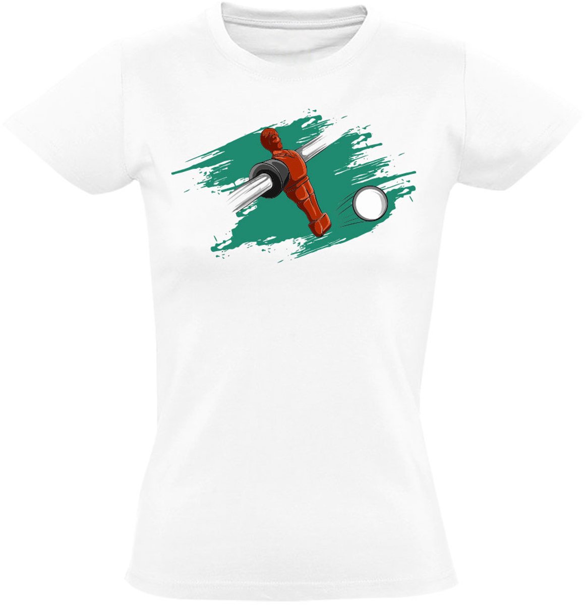 Tafelvoetbal Dames T-shirt - sport - cafe - spel - game - shirt