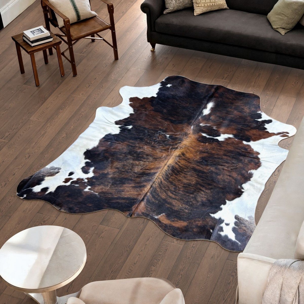 Koeienhuid Vloerkleed - 214 cm x 203 cm - Koeienkleed / Koeienvel / Dierenvel / Dierenhuid Tapijt