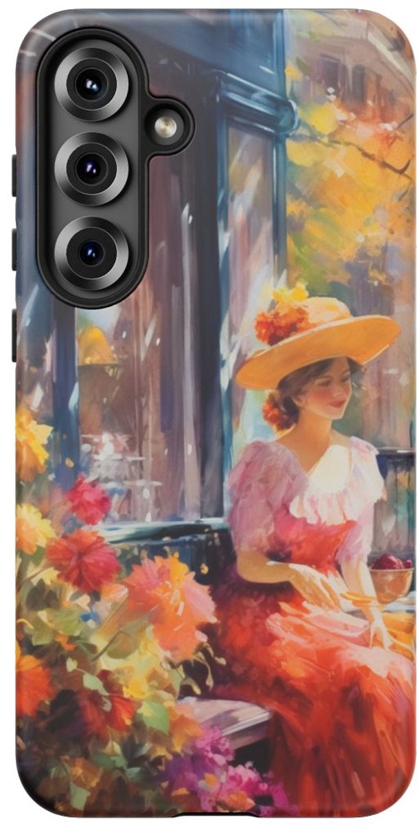 Levendige Bloemrijke Scene – Telefoonhoesje Geschikt voor Galaxy S25 Plus