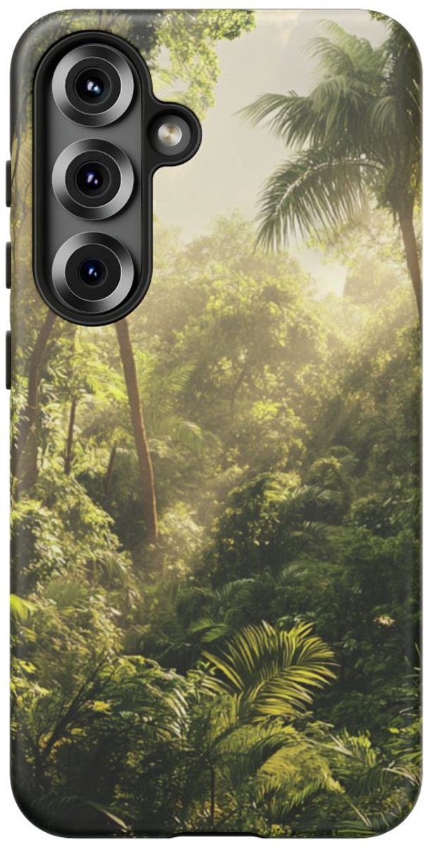 Dichte Tropische Jungle – Telefoonhoesje Geschikt voor Galaxy S25