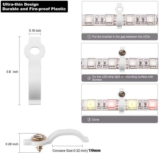 GTIWUNG 20 Stück 2 polig LED Strip Connector, 8mm LED Stripe Verbinder