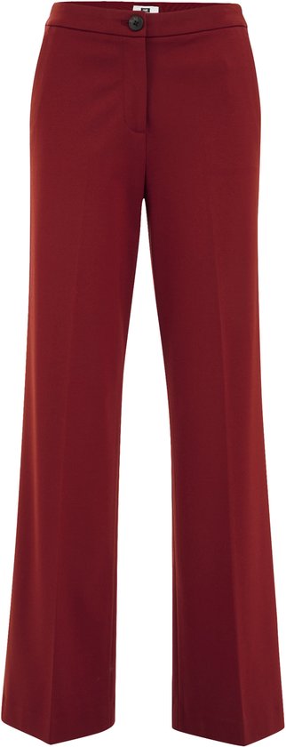 WE Fashion Dames wide leg pantalon met stretch