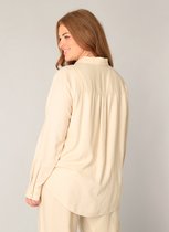 BASE LEVEL CURVY Yaella Shirts - Light Beige - maat 1(48)