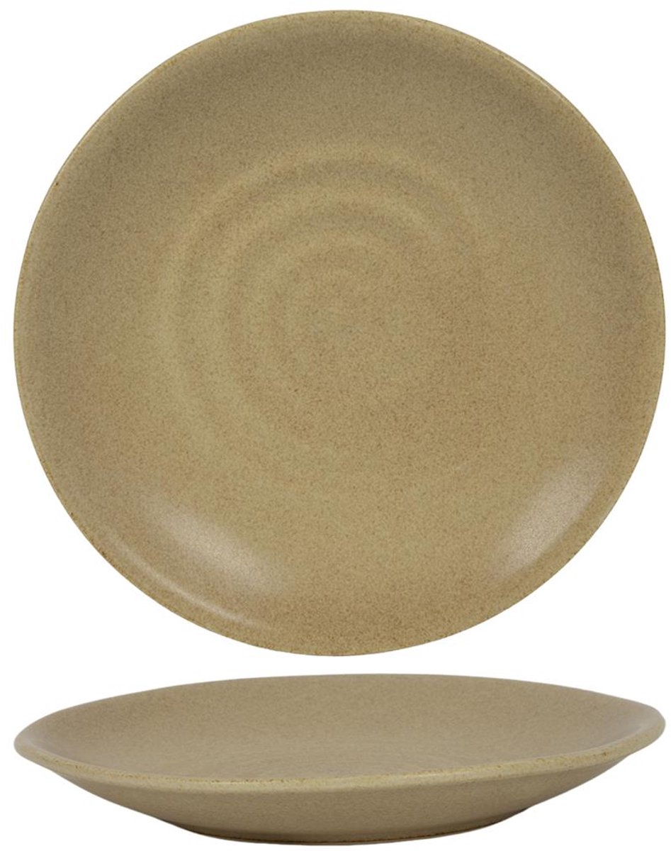 Bord Clay beige Ø21,7cm doos a 6 stuks