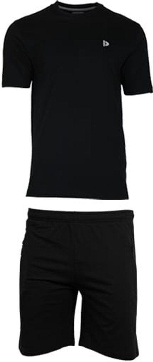 Donnay - Zomerset (Prince) - T-shirt/Joggingshort - Heren - Black (020)- maat 3XL