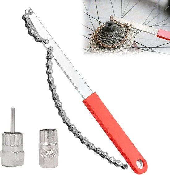 Foto: Allecto plus fietskettingzweep tandwieltrekker cassettetrekker fietscassette verwijderingsgereedschap binnenlagersleutel reparatie fietsen 3 stuks